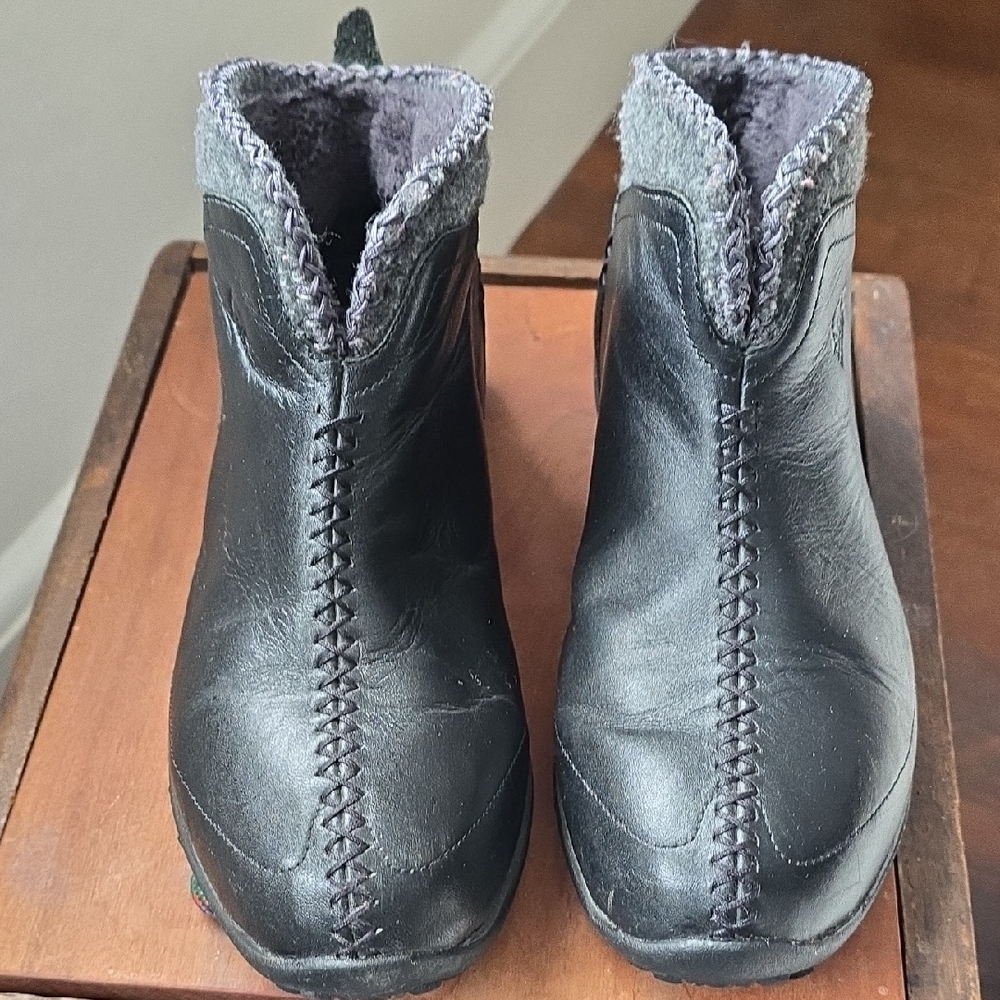 Sorel Black/Grey Joliette Insulated Slip On Shoe Womens Size 8 All Season - Picture 2 of 12